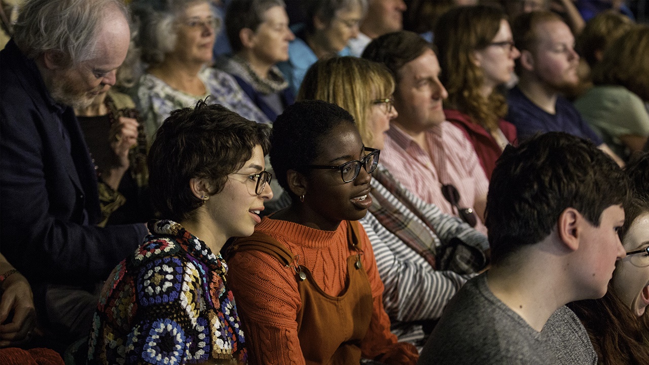 Friends at a Hay Festival event